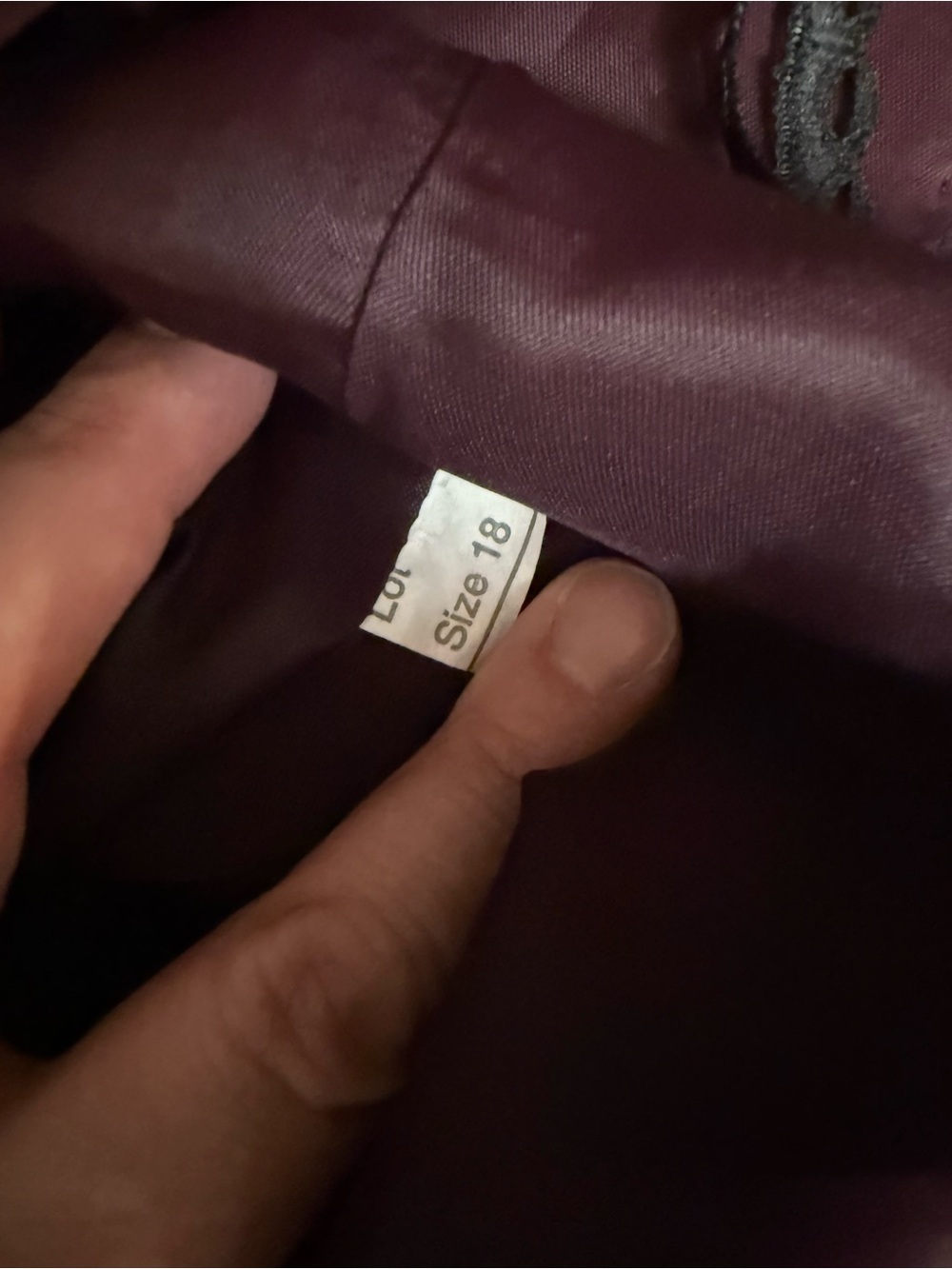 Source Unknown Deep Plum Sleeveless Maxi Dress with Beaded V-Neck - Picture 11 of 12